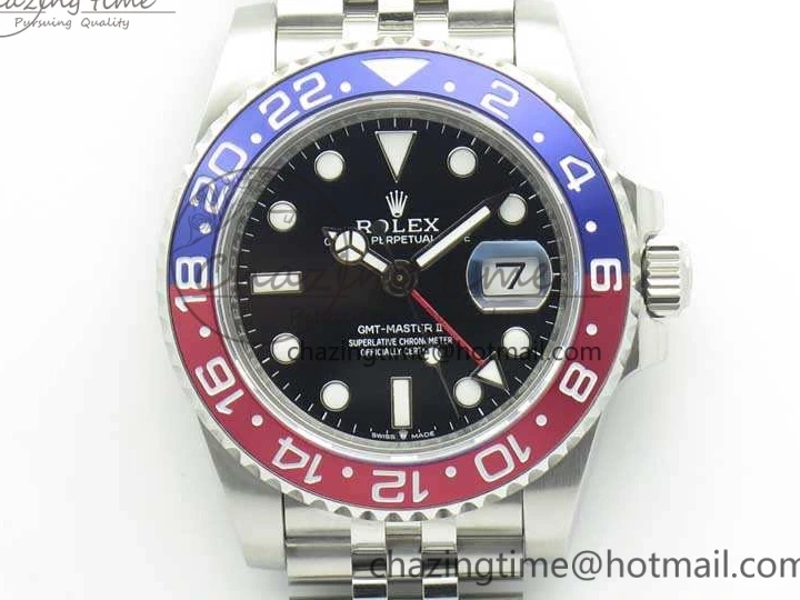 On 126710 A2813 Bracelet Best SS GMT-Master SS BPF Edition Dial Black II Maker BLRO Jubilee 0112